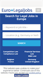 Mobile Screenshot of eurolegaljobs.com